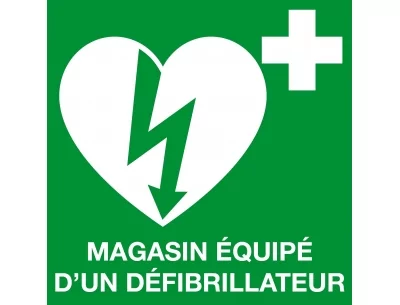 MAGASIN EQUIPE D'UN DEFIBRILLATEUR