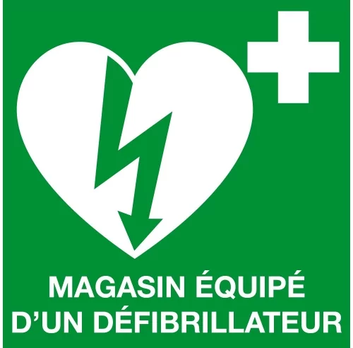 MAGASIN EQUIPE D'UN DEFIBRILLATEUR