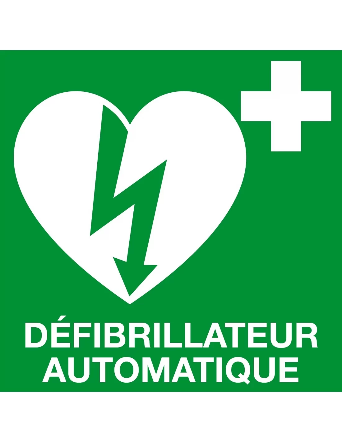 Panneau DEFIBRILLATEUR AUTOMATIQUE - Signalisation de Premier