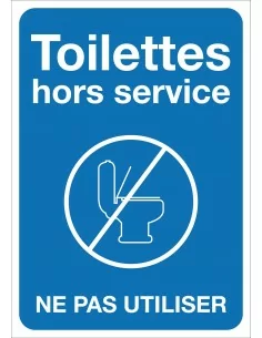 Toilettes hors service