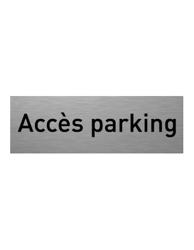 Accès parking