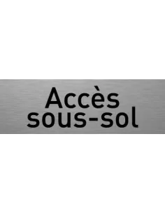 Accès sous-sol