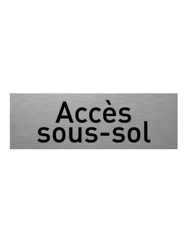 Accès sous-sol