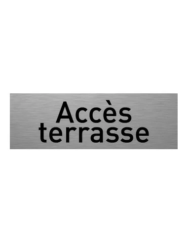 Accès terrasse