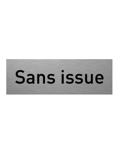 Sans issue