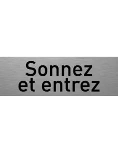 Sonnez et entrez