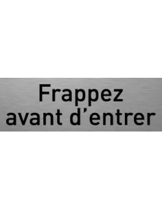 Frappez avant d'entrer