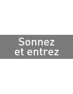 Sonnez et entrez