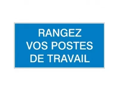 Rangez vos postes de travail