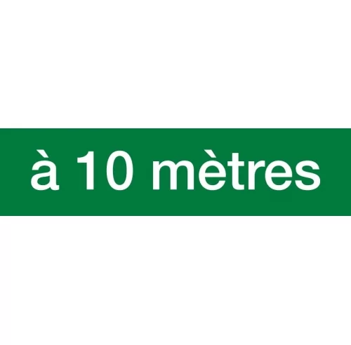 Sortie et issue de secours à 10 mètres