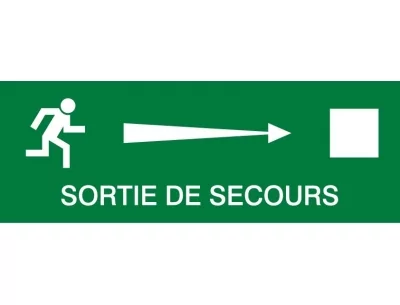Sortie de secours à droite