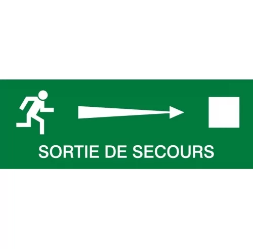 Sortie de secours à droite