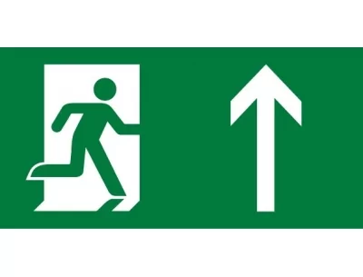 Sortie et issue de secours en haut