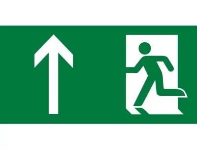 Sortie et issue de secours en haut