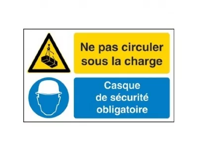 Ne pas circuler sous la charge