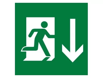 Sortie de secours en bas