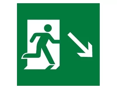 Sortie de secours en bas