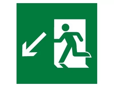 Sortie de secours en bas
