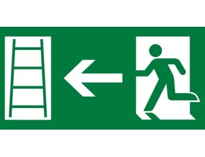 Sortie et issue de secours par échelle