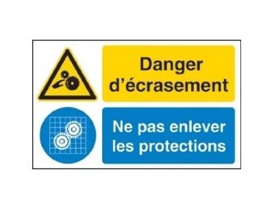 Danger d'écrasement