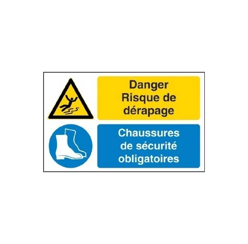 Panneau Danger Risque De Derapage Signalisation De Panneaux Obligations Obl073