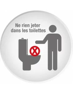 NE RIEN JETER DANS LES TOILETTES