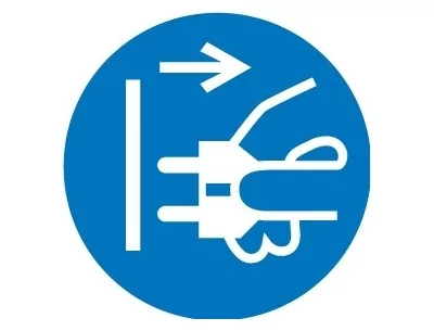 Débrancher la prise électrique