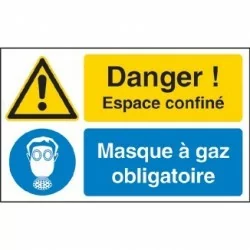 Espace confiné masque à gaz obligatoire
