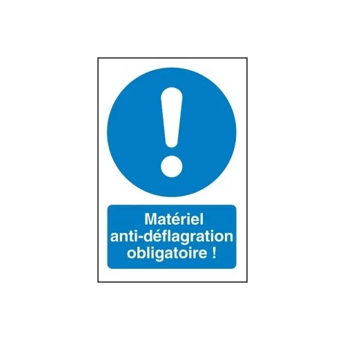 Matériel anti-déflagration