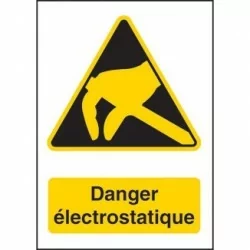 Danger électrostatique
