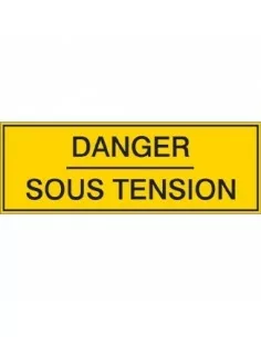 Danger sous tension