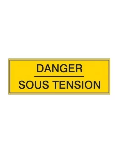 Danger sous tension