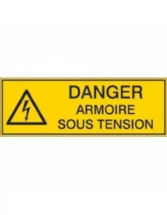 Danger armoire sous tension