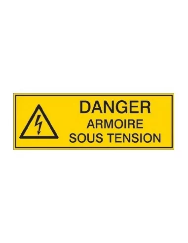 Danger armoire sous tension