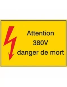 Attention 380V danger de mort