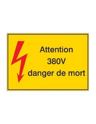 Attention 380V danger de mort