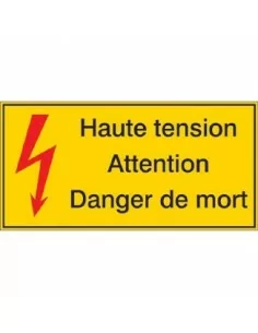Haute tension danger de mort