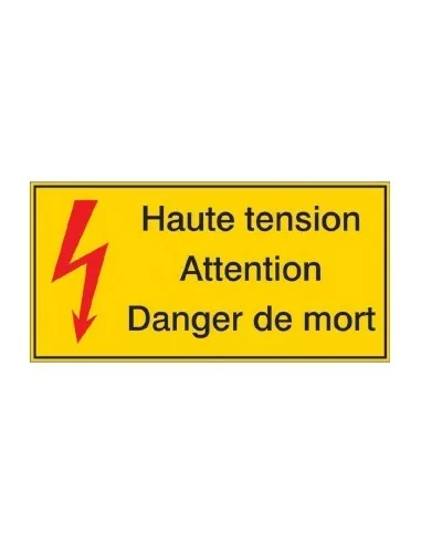 Haute tension danger de mort