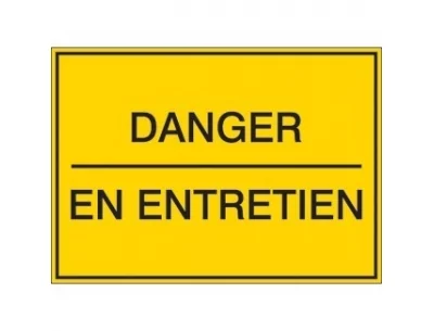 Danger en entretien