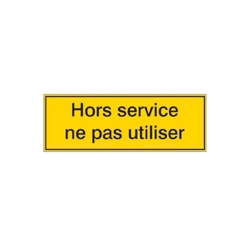 Hors service ne pas utiliser