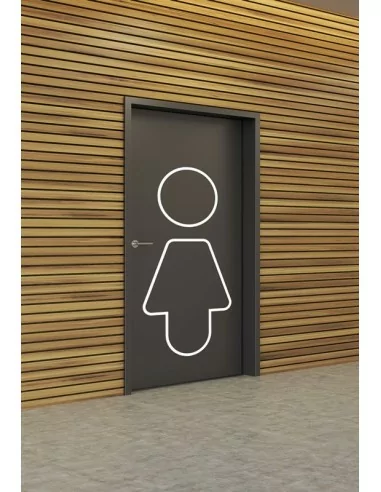 Picto géant toilettes femmes  