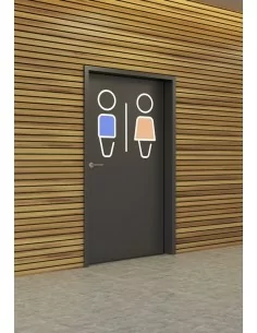 Picto géant toilettes mixtes