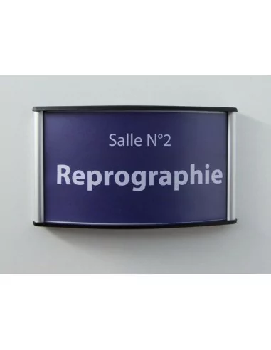 Plaque de porte aluminium, le support alu de la signalétique