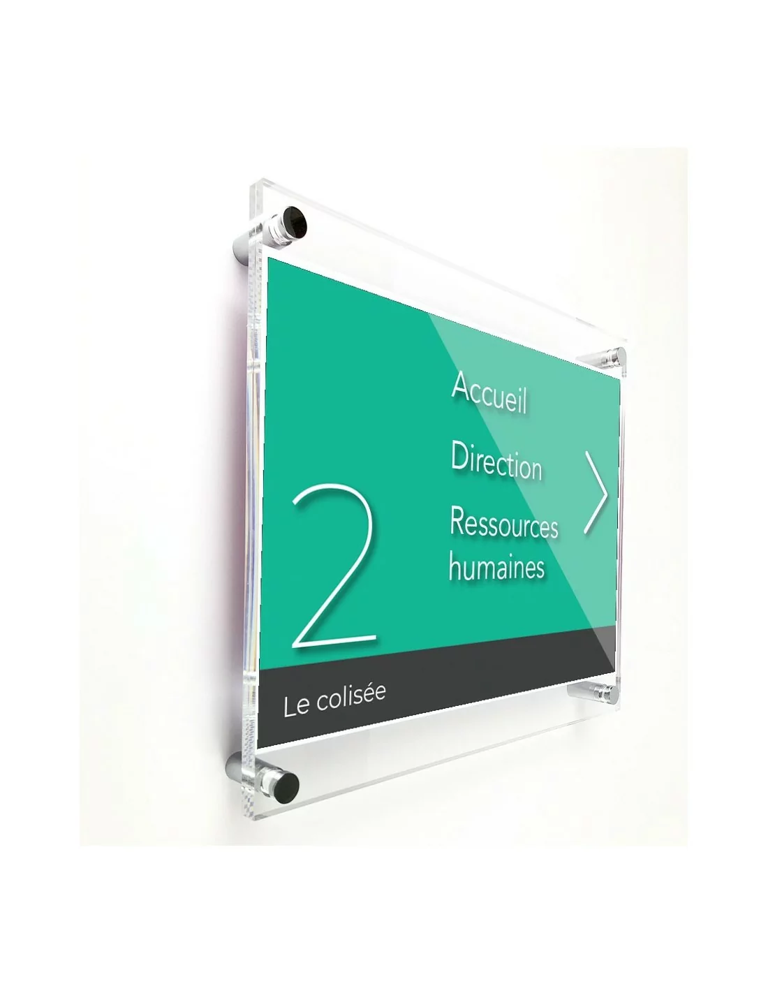 Plaque Signalétique plexiglas pour insertion papier