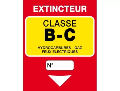 Extincteur classe BC