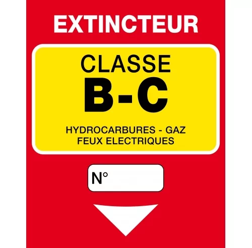 Extincteur classe BC