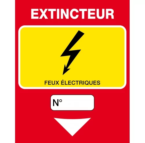 Extincteur feux électriques