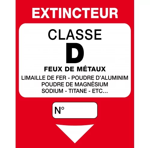 Extincteur classe D