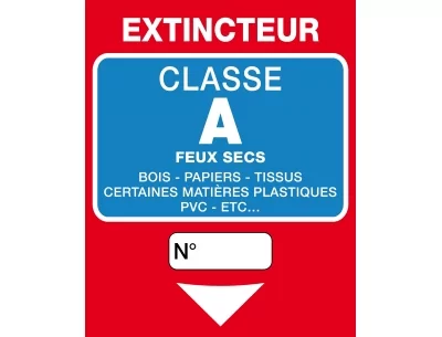 Extincteur classe A