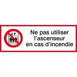 Ne pas utiliser l'ascenseur